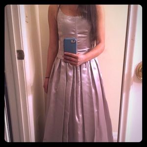 Silver formal dress